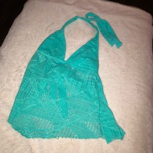 Teal tankini top